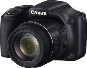 Canon PowerShot SX530 HS Digital Point & Shoot Camera, Black International Version (No warranty)