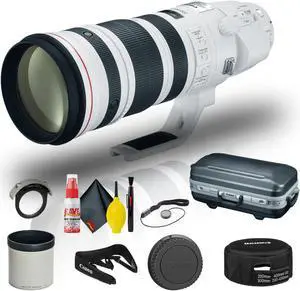 Canon EF 200-400mm f/4L IS USM Extender 1.4x Lens (5176B002) + Cap Keeper Base Bundle