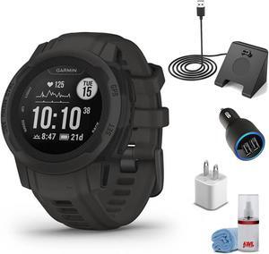 Garmin Instinct 2S - Standard Edition-Graphite With Basic Accessory Kit