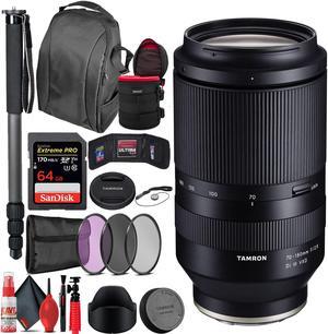 Tamron 70-180mm f/2.8 Di III VXD Lens for Sony E + Travel Bundle