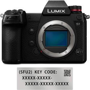 Panasonic Lumix DCS1 FullFrame Mirrorless Digital Camera Body with DMWSFU2 S1 Filmmaker Upgrade Software Key Code