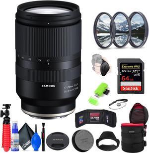 Tamron 17-70mm f/2.8 Di III-A VC RXD Lens for Sony E + Accessories (INTL Model)
