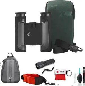 Swarovski 10x25 CL Binoculars Wild Nature Accessory Pack- with Backpack + More