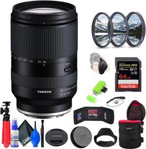 Tamron 28-200mm f/2.8-5.6 Di III RXD Lens for Sony E + Accessories (INTL Model)