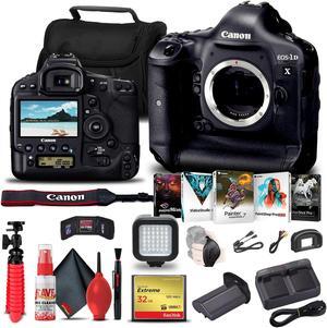 Canon EOS-1D X DSLR Camera (Body Only) + 32GB Card Graphic Bundle