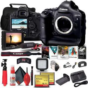 Canon EOS-1D X DSLR Camera (Body Only) + 4K Monitor Pro Bundle