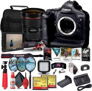 Canon EOS-1D X DSLR Camera (Body Only) + Canon Lens  + Flash Bundle