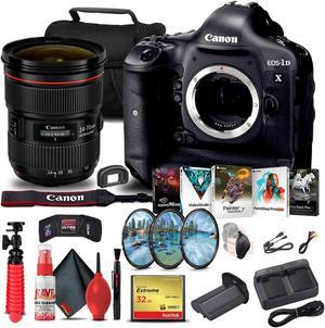 Canon EOS-1D X DSLR Camera (Body Only) + Canon Lens Video Bundle