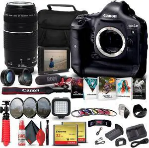 Canon EOS-1D X DSLR Camera (Body Only) + Canon Lens Storage Bundle