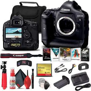 Canon EOS-1D X DSLR Camera (Body Only) + 32GB Card Creator Bundle
