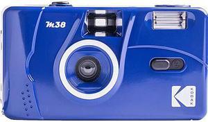 Kodak M38 35mm Film Camera - Focus Free, Powerful Built-in Flash, Easy to Use (Classic Blue)
