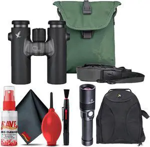 Swarovski 10x30 CL Binocular (Anthracite, Urban Jungle Kit) with Accessories Base Bundle