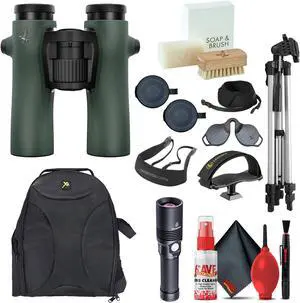 Swarovski 8x32 NL Pure Binoculars (Swarovski Green) with Deluxe Accessory Kit