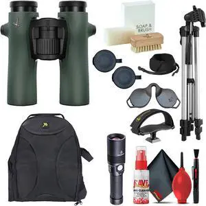 Swarovski 8x32 NL Pure Binoculars (Swarovski Green) with Pro Accessory Kit