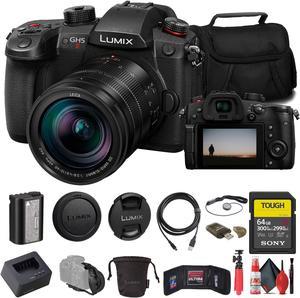 Panasonic Lumix GH5 II Mirrorless Camera W 1260mm Lens  64GB Card Basic Bundle