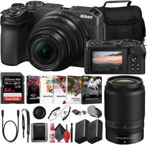Nikon Z30 Mirrorless Camera with 16-50mm & 50-250mm Lens (1743, INTL) Bundle