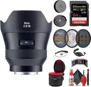 Zeiss Batis 18mm f/2.8 Lens for Sony E Mount (2136-691) + Deluxe Kit