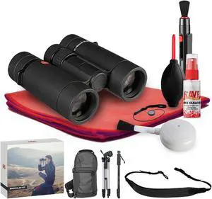 Leica 10x32 Ultravid HD-Plus Binocular - Exclusive Outdoors Binoculars Bundle