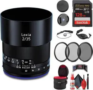 Zeiss Loxia Biogon T* 35mm f/2 Lens for Sony E Mount (2103-749) + Advanced Kit