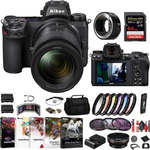 Nikon Z7 II Mirrorless Camera W/ 24-70mm Lens + FTZ II Adapter + 64GB Card + More