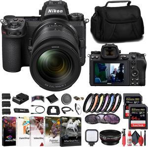 Nikon Z7 II Mirrorless Camera W/ 24-70mm f/4 Lens + 2 x 64GB Card + Filter + More