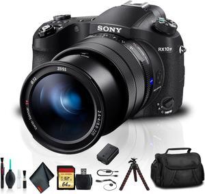 Refurbished Sony Cybershot DSCRX10 IV Camera DSCRX10M4B With Soft Bag Additional Battery 64GB Memory Card Card Reader  Plus Essential Accessories