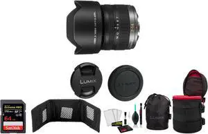 Panasonic Lumix G Vario 7-14mm f/4 ASPH. Lens with Memory Card (International Model)