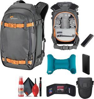 Lowepro Whistler Backpack 350 AW II (Gray) With 6Ave Photography Kit Bundle