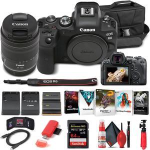 Canon EOS R6 Mirrorless Camera W 24105mm f471 Lens 4082C022  Basic Bundle