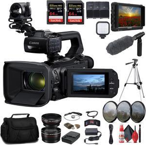 Canon XA70 UHD 4K30 Camcorder with Dual-Pixel Autofocus + 4K Monitor + Pro + More