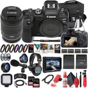 Canon EOS R6 Mirrorless Camera W 24105mm f471 Lens 4082C022  Pro Bundle