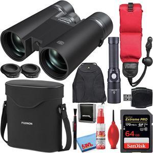 Fujifilm 10x42 HC Hyper Clarity Roof Prism Binoculars + 64GB SD Card Bundle