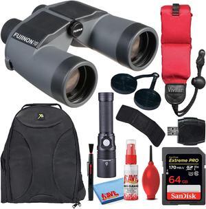 Fujifilm 7x50 WP-XL Mariner Porro Prism Binoculars + 64GB SD Card Bundle