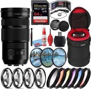 Fujifilm Fujinon XF 18-120mm f/4 LM PZ WR Zoom Lens + 64GB SD Card Bundle