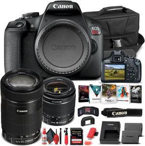 Canon EOS Rebel T7 Camera W 1855mm and EFS 55250mm Lens  Basic Bundle