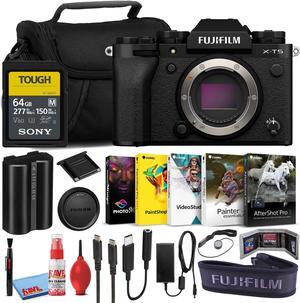 Fujifilm X-T5 Mirrorless Camera (Body Only) (Black) Sony 64GB Card Bundle