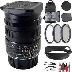 Leica 16-18-21mm f/4.0 M-Tri-Elmar Lens (11626) + 6Ave Accessory Kit