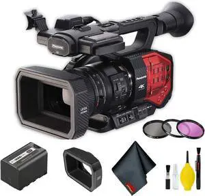 Panasonic AG-DVX200 4K Camcorder with Four Thirds Sensor and Integrated Zoom Lens Basic Bundle