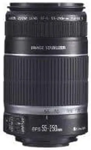 Canon EF-S 55-250mm f/4.0-5.6 IS Telephoto Zoom Lens for Canon Digital SLR Cameras with Lens Cleaning Kit