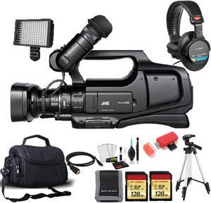 JVC GY-HM190AG Ultra HD 4K Camcorder with HD-SDI (PAL) with Tripod