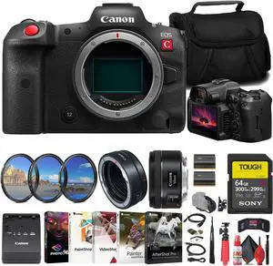 Canon EOS R5 C Mirrorless Cinema Camera + Canon EF 50mm Lens + More