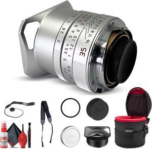 Leica 35mm f/2.0 SUMMICRON-M Aspherical Lens, Silver + 6Ave Accessory Kit