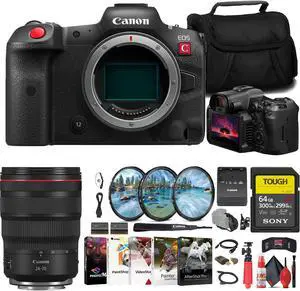 Canon EOS R5 C Mirrorless Cinema Camera + Canon 24-70mm Lens + 64GB Card + More