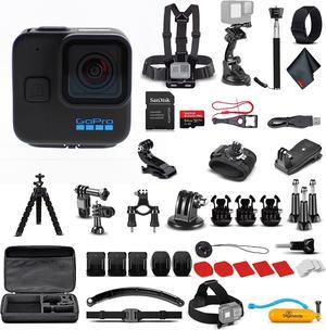 GoPro HERO11Black Mini  Waterproof Action Camera 50 In 1 Accessory Bundle  More