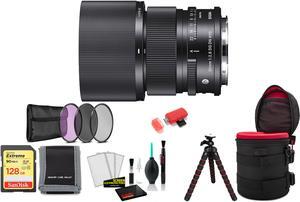 Sigma 90mm f/2.8 DG DN Contemporary Lens for Leica L with Tripod and More