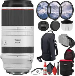 Canon RF 100-500mm f/4.5-7.1 L IS USM Lens with 3-Piece Filter Kit & More