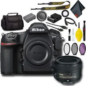 Nikon D850 DSLR Camera (Intl Model) Standard Bundle