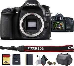Canon EOS 80D DSLR Camera (Intl Model) (1263C004) - Starter Bundle
