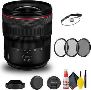 Canon RF 14-35mm f/4L IS USM Lens (4857C002) + Filter Kit + Cap Keeper Base Bundle
