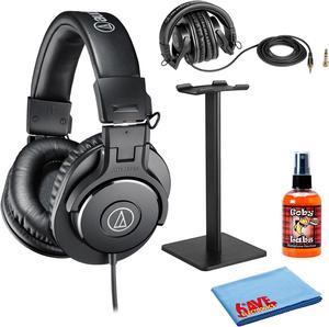 Audio-Technica ATH-M30x Professional Studio Headphones with Accessory Kit